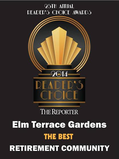 2014 The Reporter's Reader's Choice Contest: Best Retirement Community Awarded to Elm Terrace